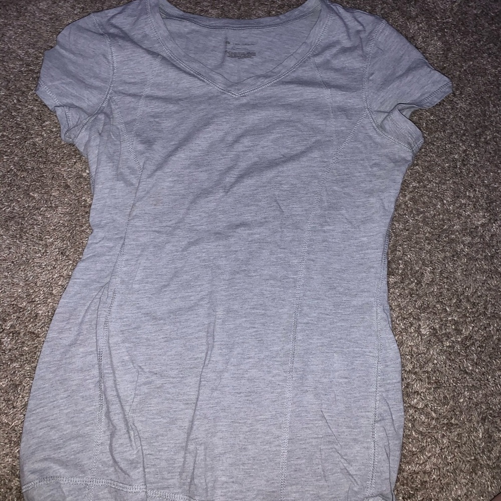 Gray athletic shirt